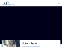 Tablet Screenshot of groupeorientationemploi.com